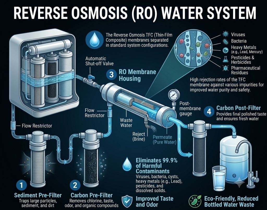 Reverse Osmosis (RO) System Diagram