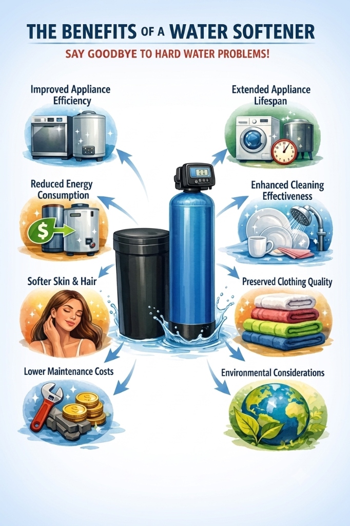 Benefits of a Water Softener Diagram